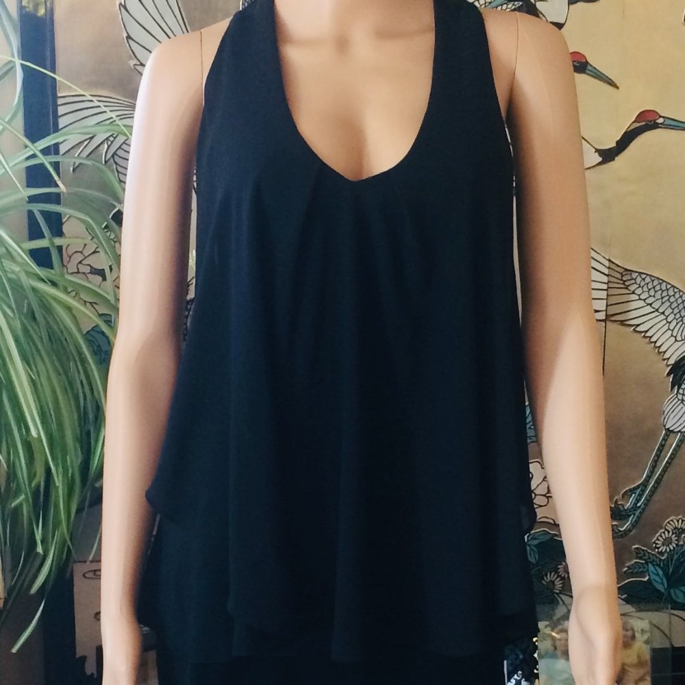 Cliche' Black Top, Size Extra Small